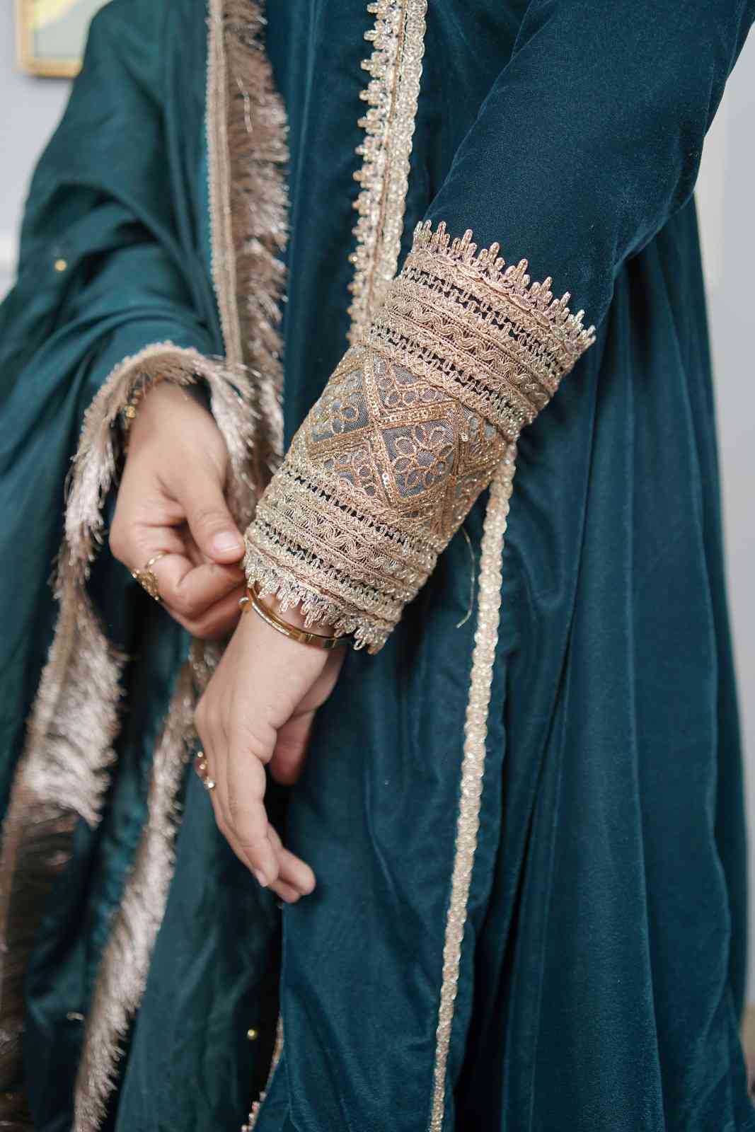 Velvet Flared Suit Set