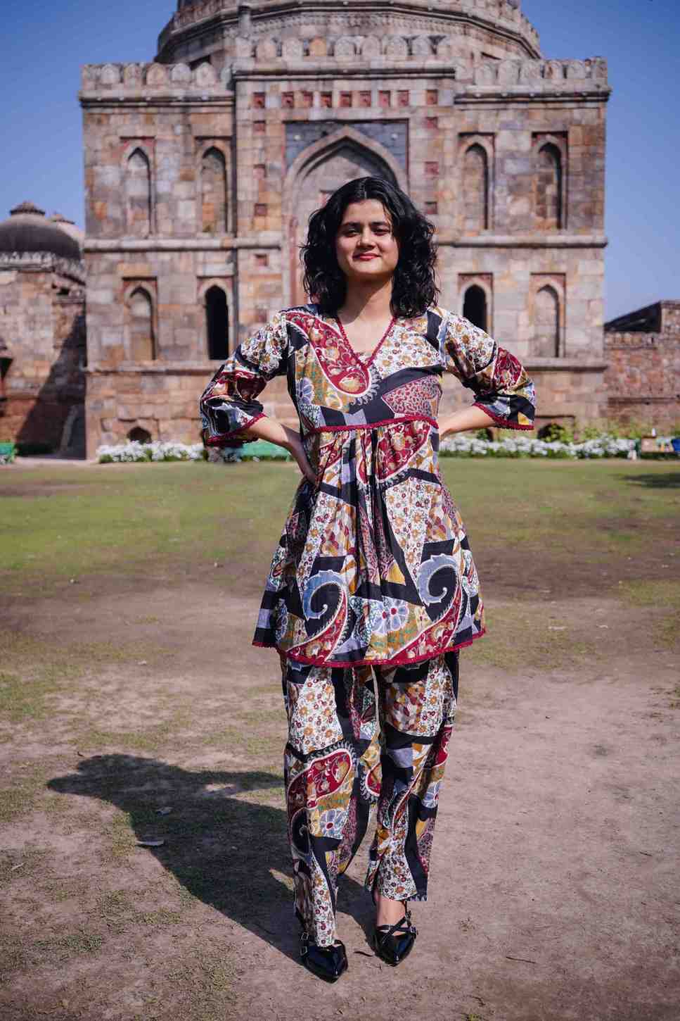 The Multi-Print Peplum Co-ord