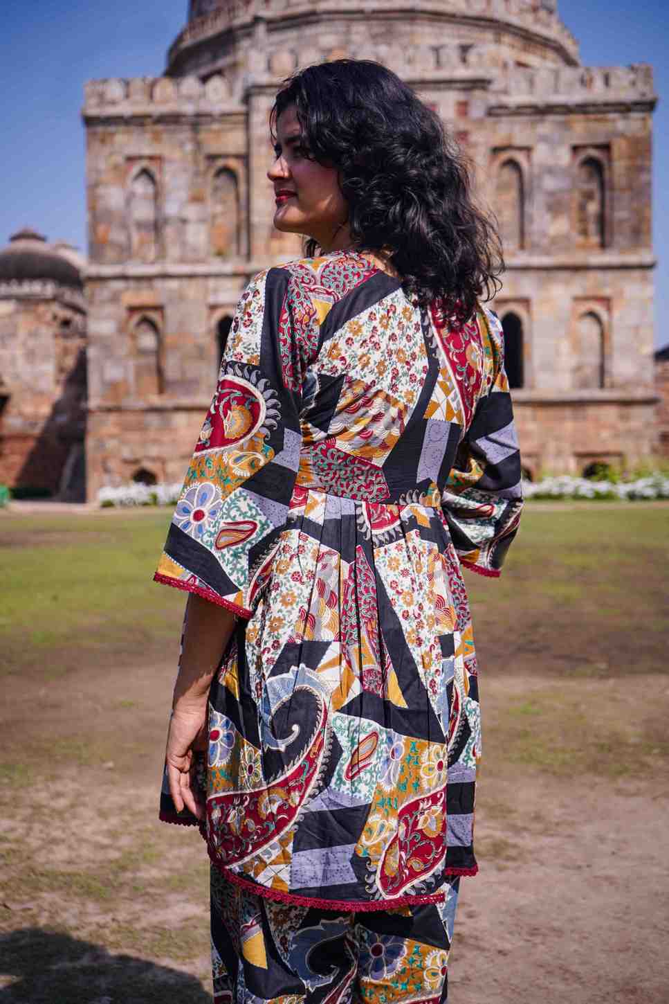 The Multi-Print Peplum Co-ord